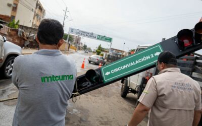 Alcaldía de Maracaibo interviene dos semáforos caídos por las lluvias en Circunvalación 2