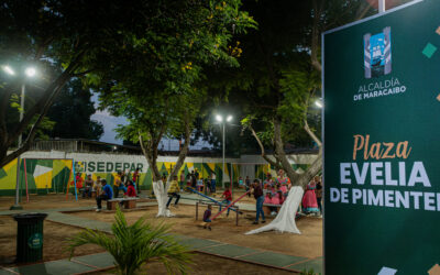 Alcaldía de Maracaibo rehabilitó la plaza Evelia de Pimentel en la parroquia Caracciolo Parra Pérez