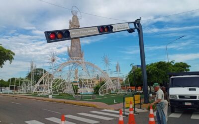 Alcaldía atiende emergencias con árboles y semáforos en Maracaibo tras vientos huracanados de la noche del 25-S